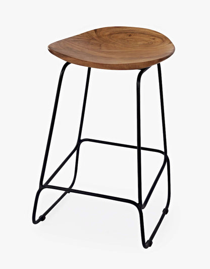 Jofran - Natures Edge Solid Acacia Counter Height Backless Stool (Set of 3) - Natural - 1985-BS160KD3PC view 3