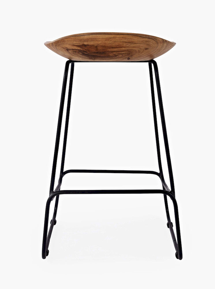 Jofran - Natures Edge Solid Acacia Counter Height Backless Stool (Set of 3) - Natural - 1985-BS160KD3PC view 4