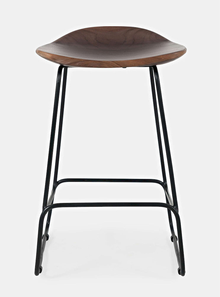 Jofran - Natures Edge Solid Acacia Counter Height Backless Stool (Set of 3) - Slate - 1981-BS160KD3PC view 1
