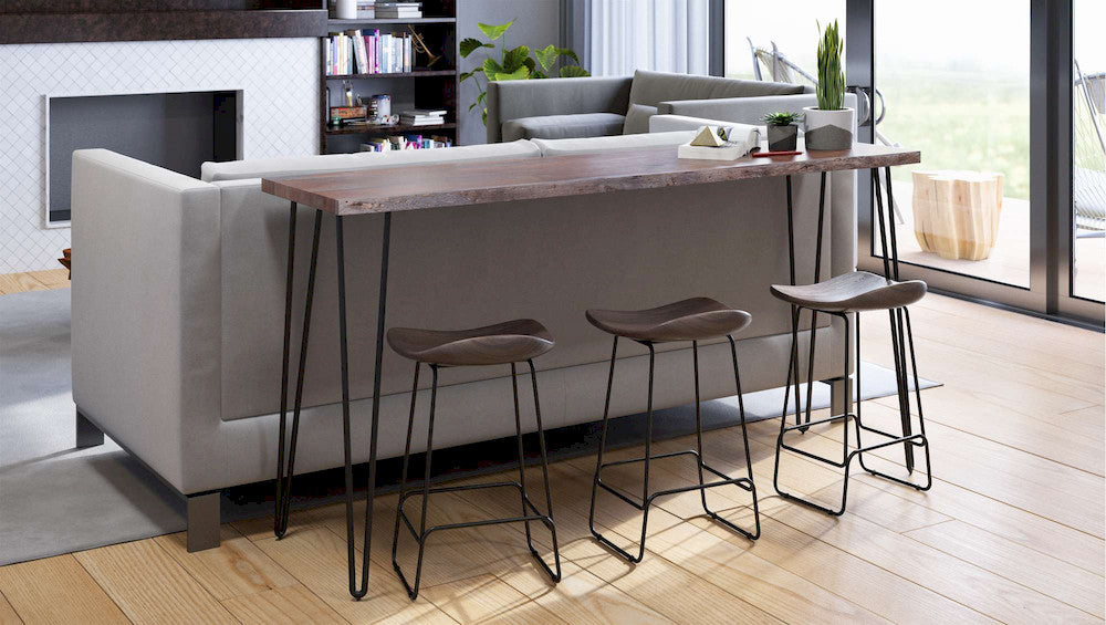 Jofran - Natures Edge Solid Acacia Counter Height Sofa Dining Table - Slate - 1981-72 view 7