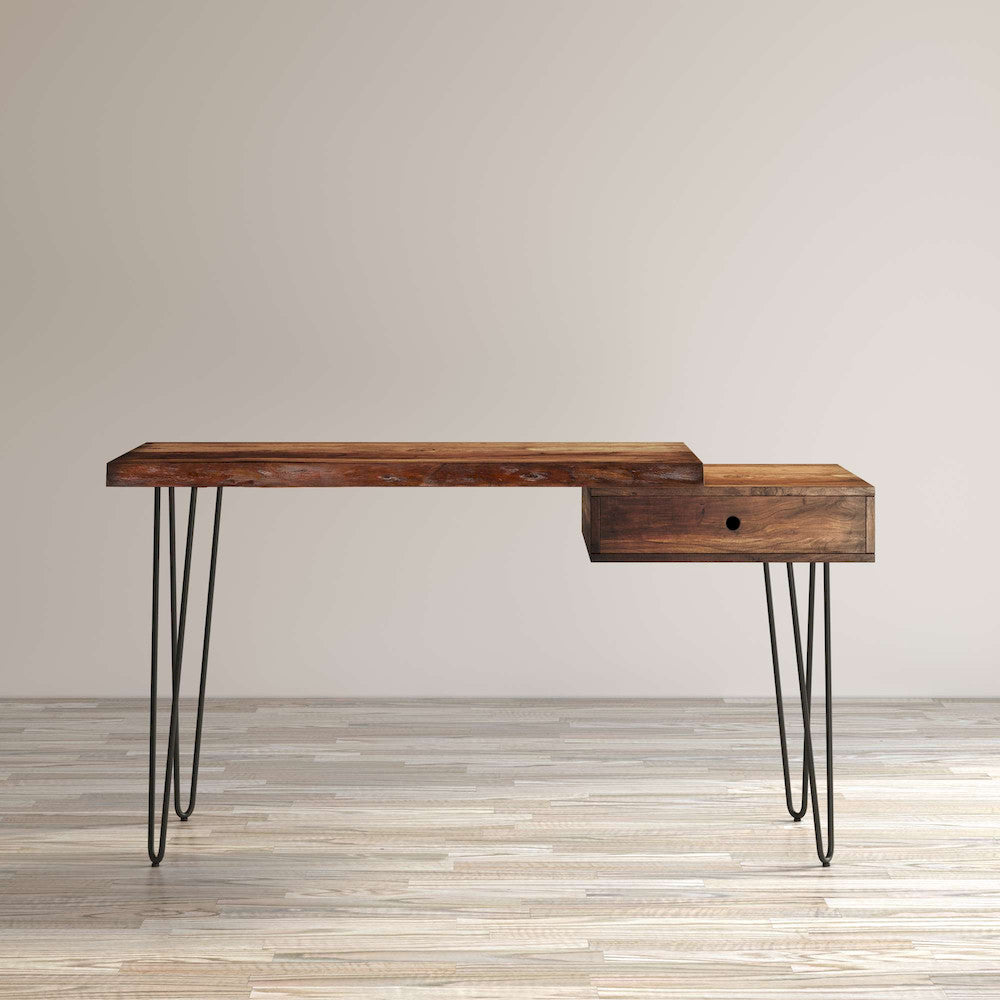 Jofran - Natures Edge Solid Acacia Desk with Drawer - Chestnut - 1780-5422 view 4