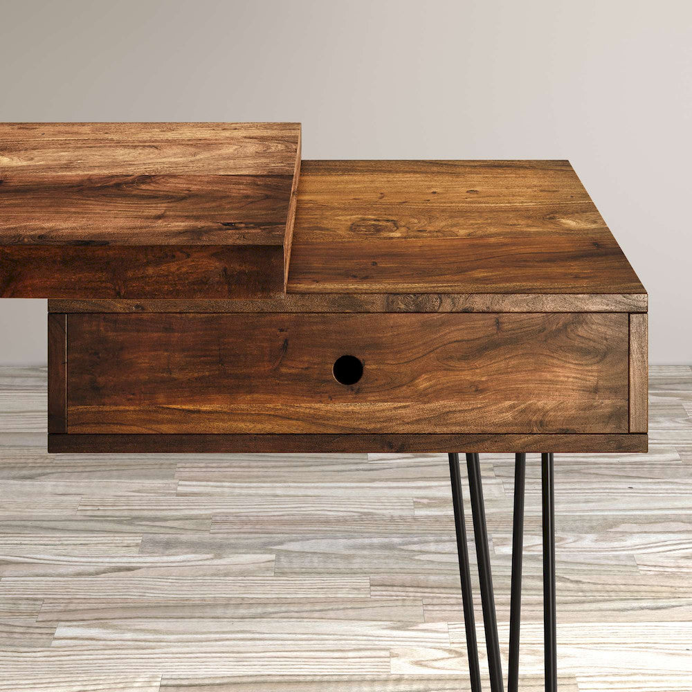 Jofran - Natures Edge Solid Acacia Desk with Drawer - Chestnut - 1780-5422 view 6