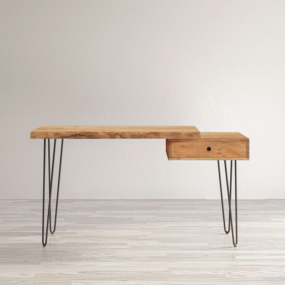 Jofran - Natures Edge Solid Acacia Desk with Drawer - Natural - 1984-5422 view 4