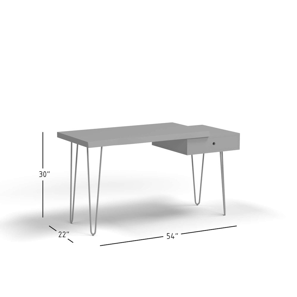 Jofran - Natures Edge Solid Acacia Desk with Drawer - Slate - 1980-5422 view 9