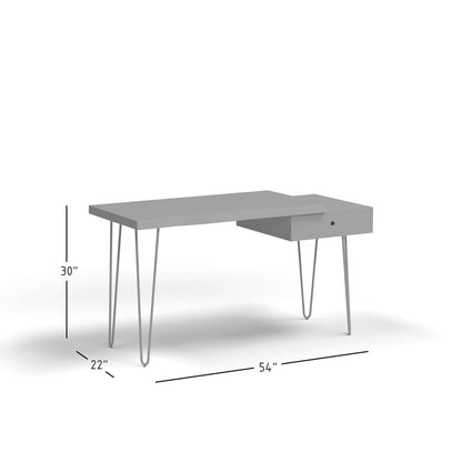 Jofran - Natures Edge Solid Acacia Desk with Drawer - Slate - 1980-5422 view 9