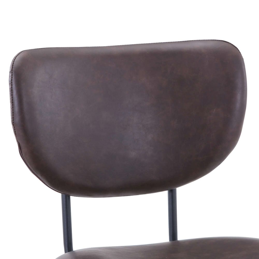 Jofran - Natures Edge Solid Acacia Five Piece Counter Height Dining Set with Modern Upholstered Faux Leather Barstools, Slate and Dark Brown - 1981-52C-4-OWNSTDBN view 6