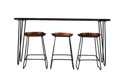 Jofran - Natures Edge Solid Acacia Four Piece 72in Counter Height Dining Set - Chestnut - 1781-72-BS160KD3-KT view 3