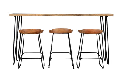 Jofran - Natures Edge Solid Acacia Four Piece 72in Counter Height Dining Set - Natural - 1985-72-BS160KD3-KT view 1