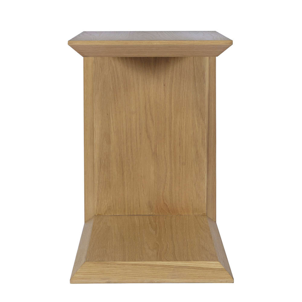 Jofran - Nobu Modern Beveled Angle Wood Accent End C-Table in Oak Brown - 2330-SOHOOAK view 1