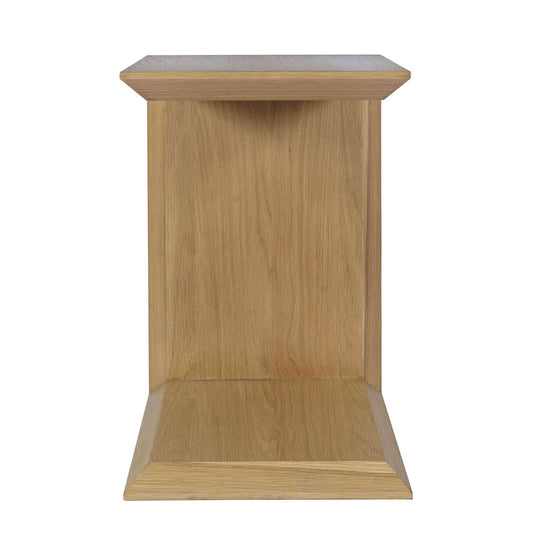 Jofran - Nobu Modern Beveled Angle Wood Accent End C-Table in Oak Brown - 2330-SOHOOAK view 1