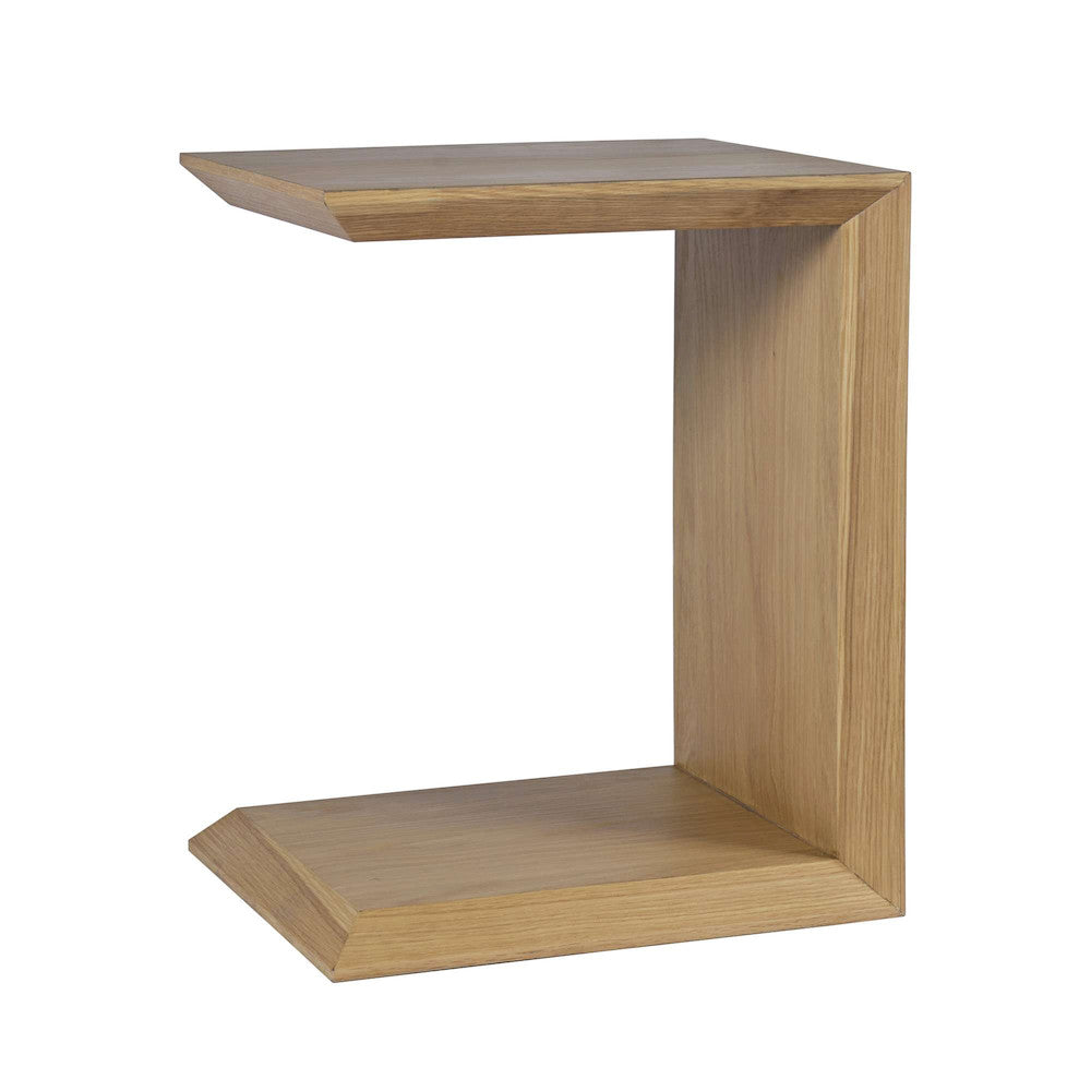 Jofran - Nobu Modern Beveled Angle Wood Accent End C-Table in Oak Brown - 2330-SOHOOAK view 2