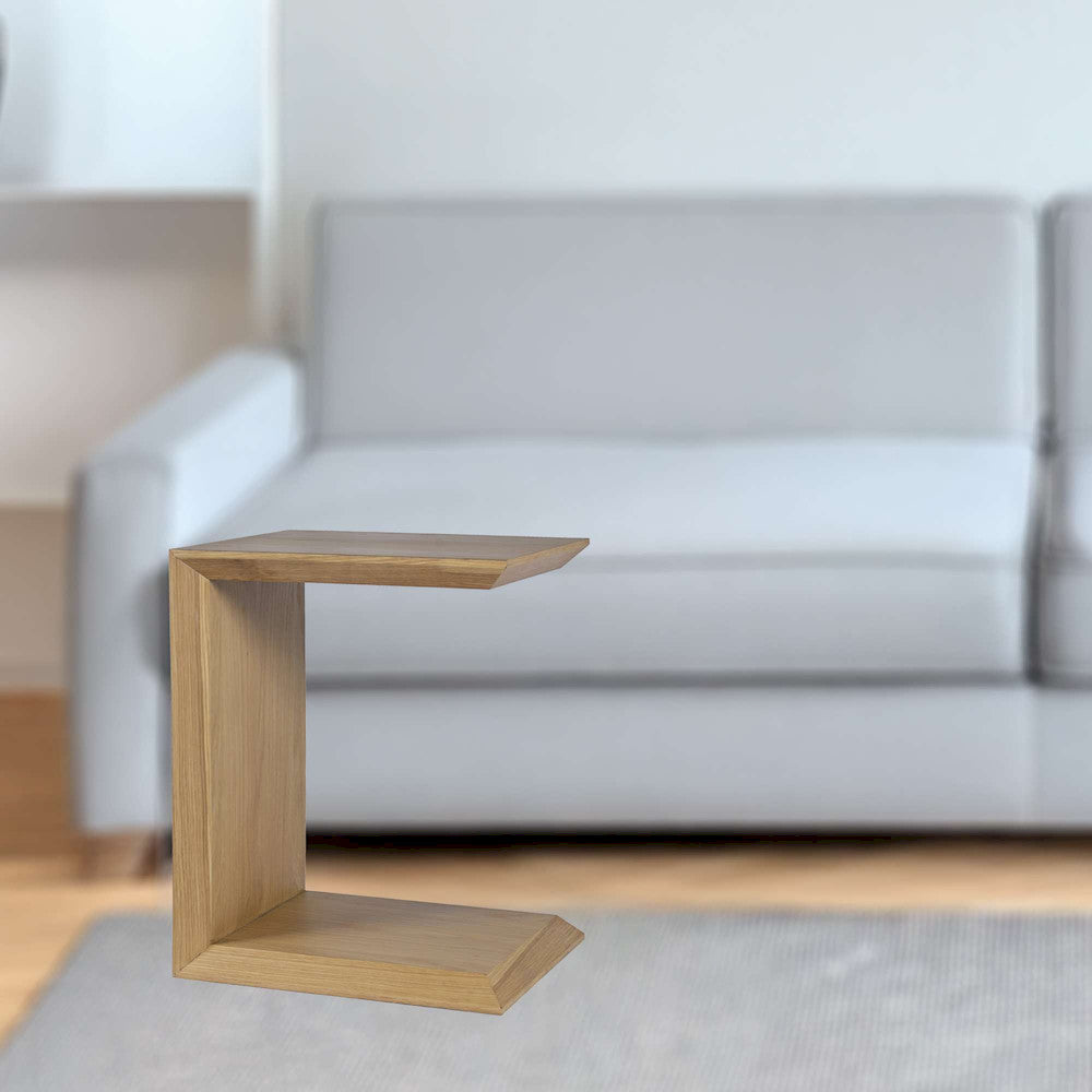 Jofran - Nobu Modern Beveled Angle Wood Accent End C-Table in Oak Brown - 2330-SOHOOAK view 4