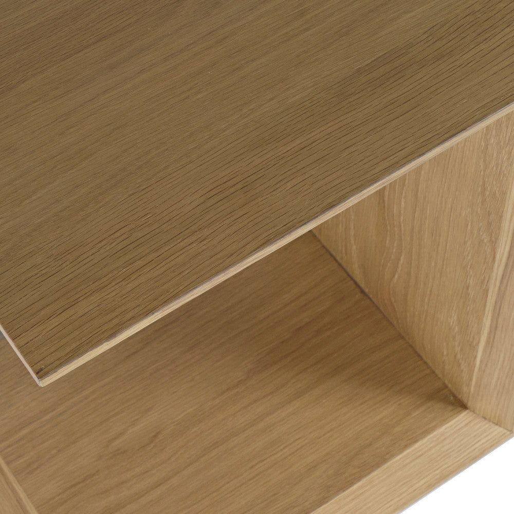 Jofran - Nobu Modern Beveled Angle Wood Accent End C-Table in Oak Brown - 2330-SOHOOAK view 5