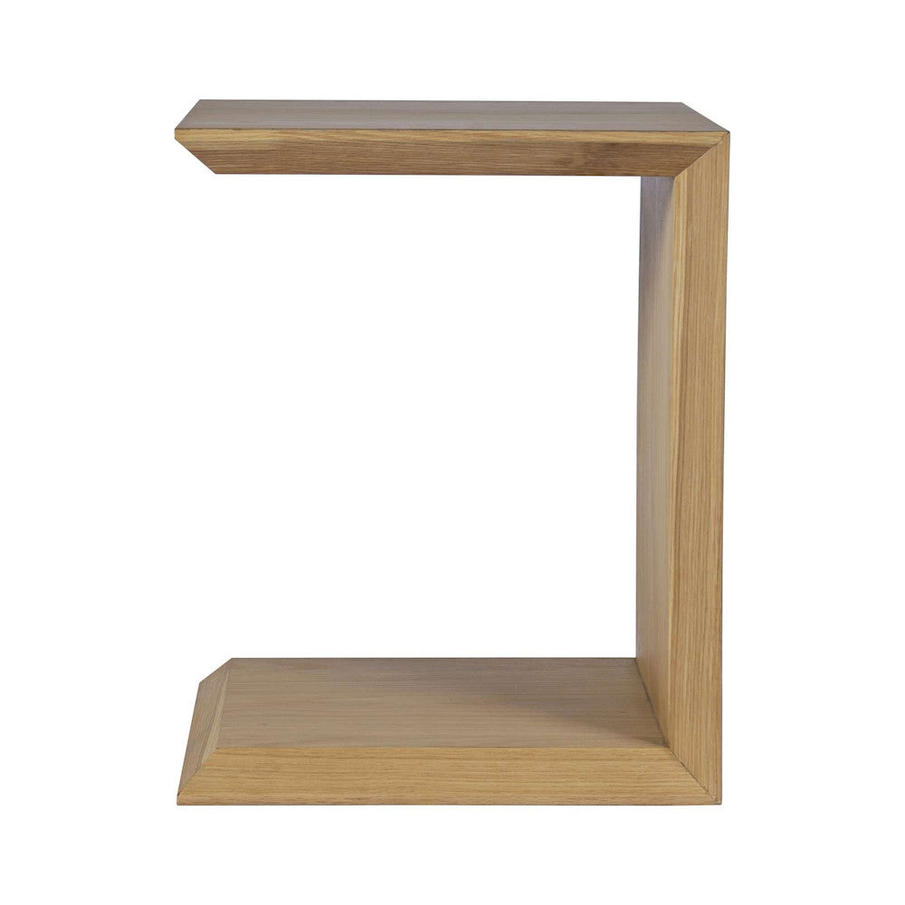 Jofran - Nobu Modern Beveled Angle Wood Accent End C-Table in Oak Brown - 2330-SOHOOAK view 6