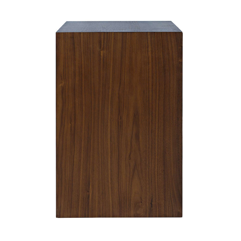 Jofran - Nobu Modern Beveled Angle Wood Accent End C-Table in Walnut - 2330-NOBU view 3