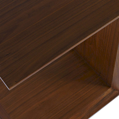 Jofran - Nobu Modern Beveled Angle Wood Accent End C-Table in Walnut - 2330-NOBU view 5