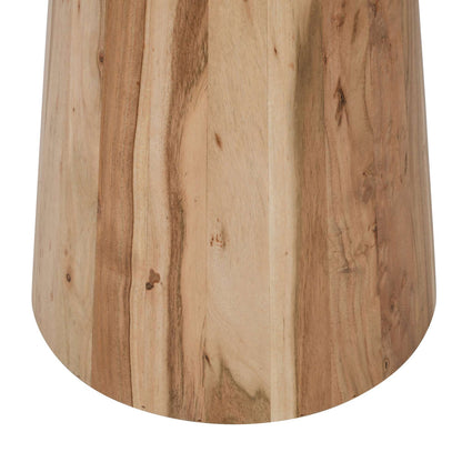 Jofran - Nolan Luxury Mid-Century Modern 30in Round Marble and Wood Pedestal Dining Table in Natural - 2330-NOLANDBTKT view 6