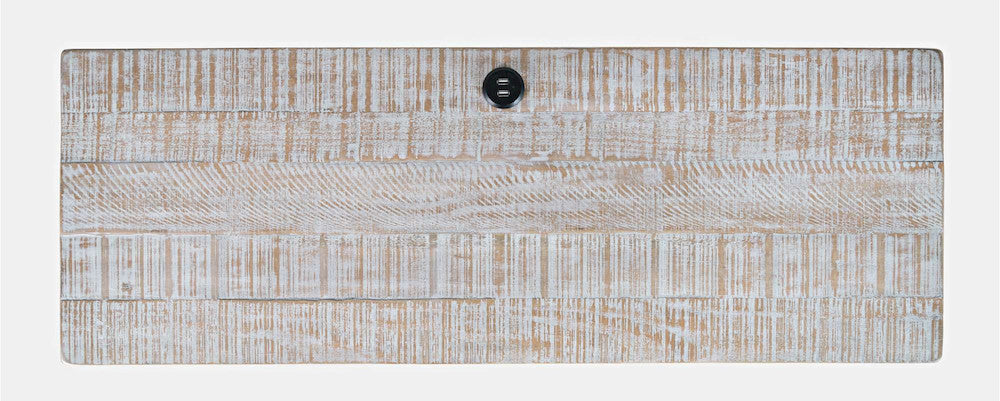 Jofran - North Coast 42in Washed Finish Three Drawer USB Charging Console Table - White Wash - 2075-42 view 11