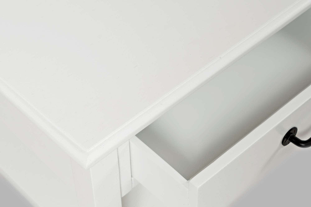 Jofran - North Fork Acacia 2 Drawer Coffee Table with Casters - Country White - 1976-1 view 5