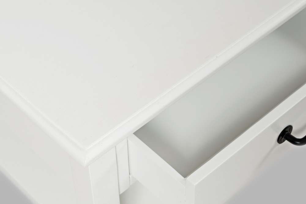 Jofran - North Fork Acacia 2 Drawer Coffee Table with Casters - Country White - 1976-1 veiw 4