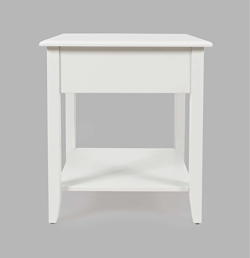 Jofran - North Fork Acacia End Table - Country White - 1976-3 view 4
