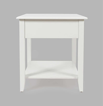 Jofran - North Fork Acacia End Table - Country White - 1976-3 view 4