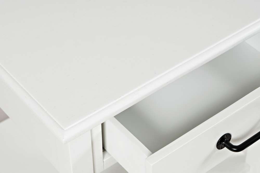 Jofran - North Fork Acacia End Table - Country White - 1976-3 veiw 5