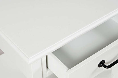 Jofran - North Fork Acacia End Table - Country White - 1976-3 veiw 5