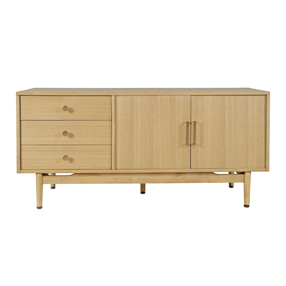 Jofran - Olson 57in Mid-Century Modern Scandinavian Console TV Stand Storage Cabinet in Natural - 2477-57 view 1