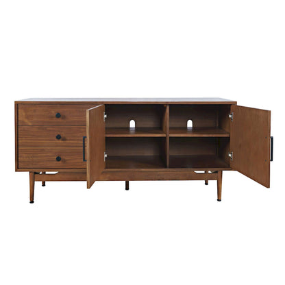 Jofran - Olson 57in Mid-Century Modern Scandinavian Console TV Stand Storage Cabinet in Walnut - 2478-57 view 5