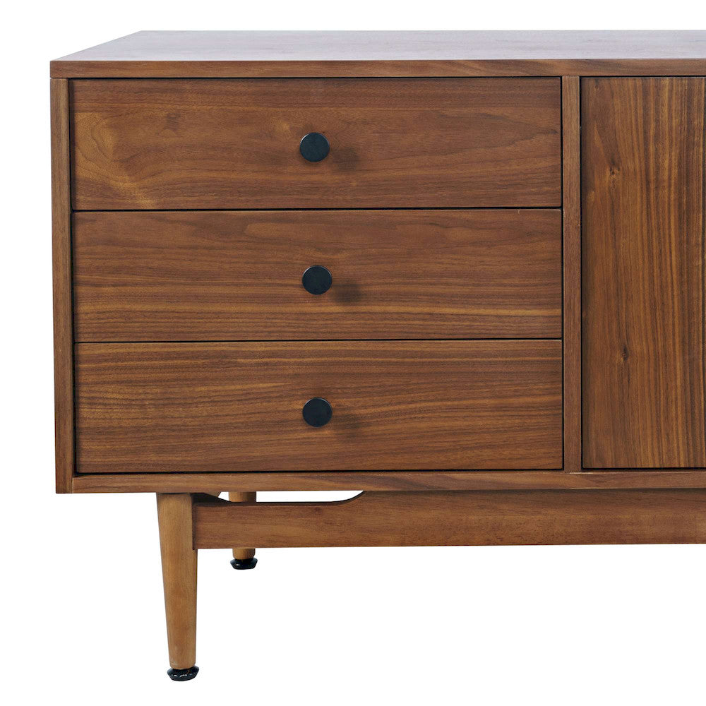 Jofran - Olson 57in Mid-Century Modern Scandinavian Console TV Stand Storage Cabinet in Walnut - 2478-57 view 6