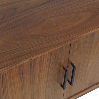 Jofran - Olson 57in Mid-Century Modern Scandinavian Console TV Stand Storage Cabinet in Walnut - 2478-57 view 7