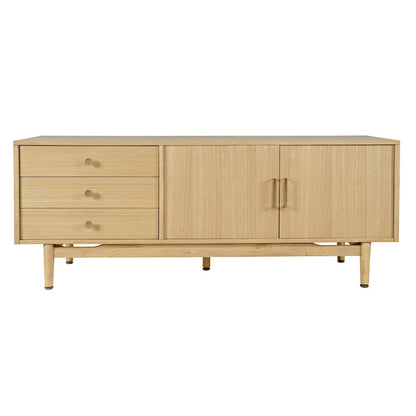 Jofran - Olson 67in Mid-Century Modern Scandinavian Console TV Stand Storage Cabinet in Natural - 2477-67 view 1