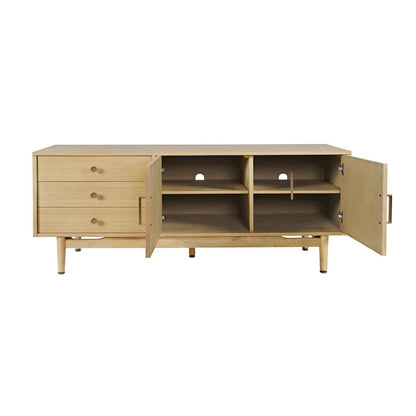 Jofran - Olson 67in Mid-Century Modern Scandinavian Console TV Stand Storage Cabinet in Natural - 2477-67 view 4