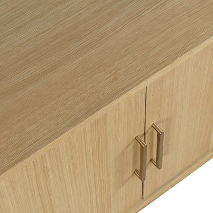 Jofran - Olson 67in Mid-Century Modern Scandinavian Console TV Stand Storage Cabinet in Natural - 2477-67 view 7