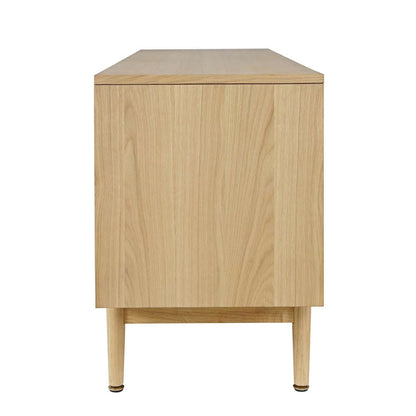 Jofran - Olson 67in Mid-Century Modern Scandinavian Console TV Stand Storage Cabinet in Natural - 2477-67 view 8