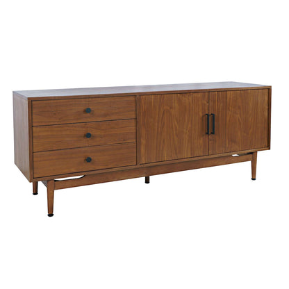 Jofran - Olson 67in Mid-Century Modern Scandinavian Console TV Stand Storage Cabinet in Walnut - 2478-67 view 2