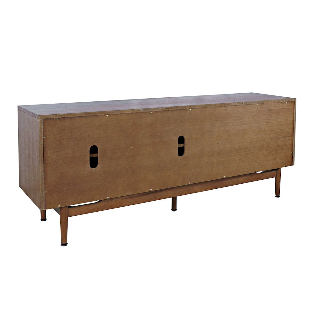 Jofran - Olson 67in Mid-Century Modern Scandinavian Console TV Stand Storage Cabinet in Walnut - 2478-67 view 3