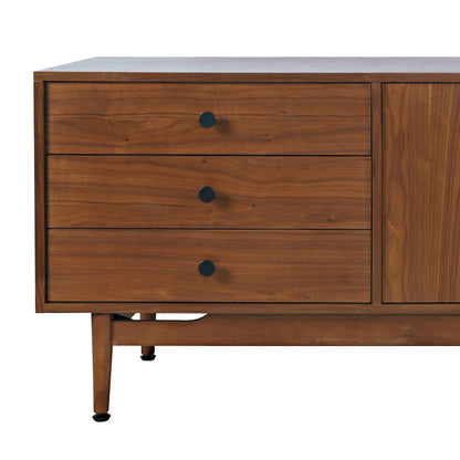 Jofran - Olson 67in Mid-Century Modern Scandinavian Console TV Stand Storage Cabinet in Walnut - 2478-67 view 6