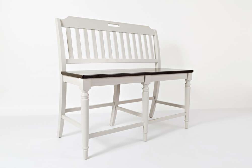 Jofran - Orchard Park Solid Rubberwood 60in Eight-Piece Farmhouse Counter Height Dining Set with Bench - 1771-60C-8 veiw 5