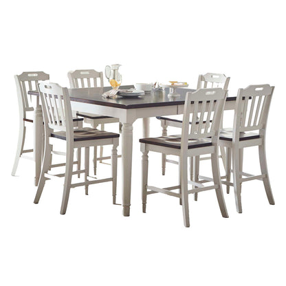 Jofran - Orchard Park Solid Rubberwood 60in Seven-Piece Farmhouse Counter Height Dining Set - 1771-60C-7 view 1