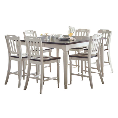 Jofran - Orchard Park Solid Rubberwood 60in Seven-Piece Farmhouse Counter Height Dining Set - 1771-60C-7 view 2