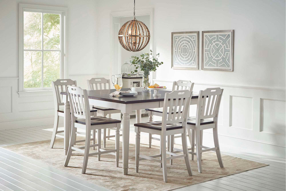 Jofran - Orchard Park Solid Rubberwood 60in Seven-Piece Farmhouse Counter Height Dining Set - 1771-60C-7 view 8