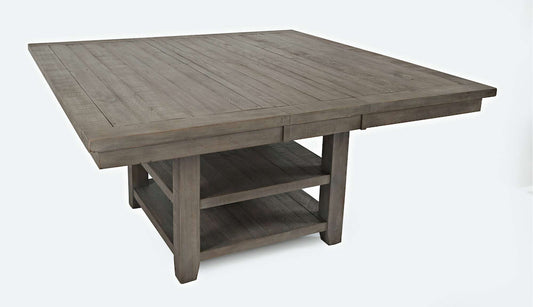 Jofran - Outer Banks Hi/Lo Square Storage Dining Table in Driftood - 1841-60 view 2