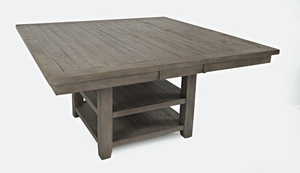 Jofran - Outer Banks Hi/Lo Square Storage Dining Table in Driftood - 1841-60 veiw 1