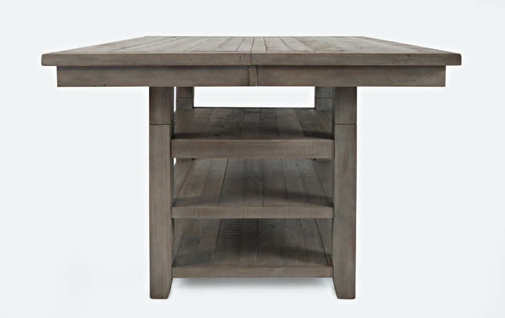 Jofran - Outer Banks Hi/Lo Square Storage Dining Table in Driftood - 1841-60 veiw 4