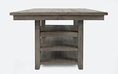 Jofran - Outer Banks Hi/Lo Square Storage Dining Table in Driftood - 1841-60 veiw 4