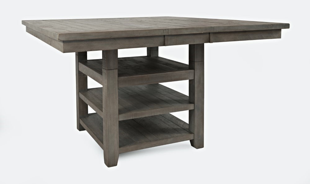 Jofran - Outer Banks Hi/Lo Square Storage Dining Table in Driftood - 1841-60 veiw 5