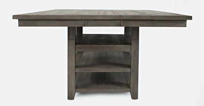 Jofran - Outer Banks Hi/Lo Square Storage Dining Table in Driftood - 1841-60 veiw 6