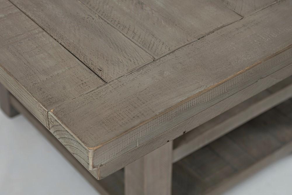 Jofran - Outer Banks Hi/Lo Square Storage Dining Table in Driftood - 1841-60 veiw 7